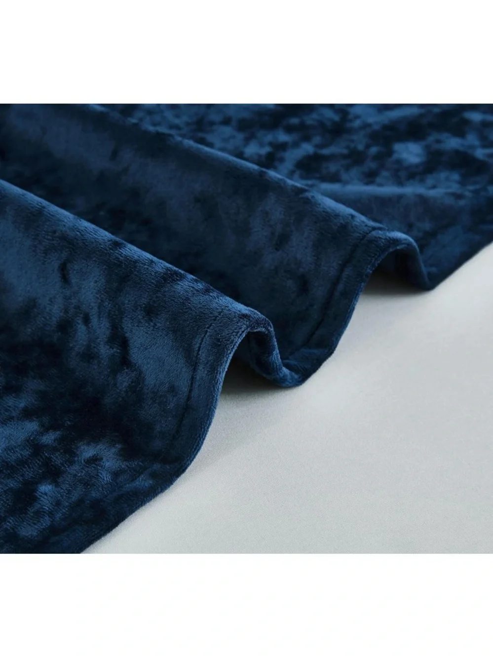 Luxury Velvet Curtain Panel set 50x72in - Navy Blue